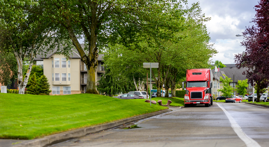 Commercial Trucks in Residential Areas