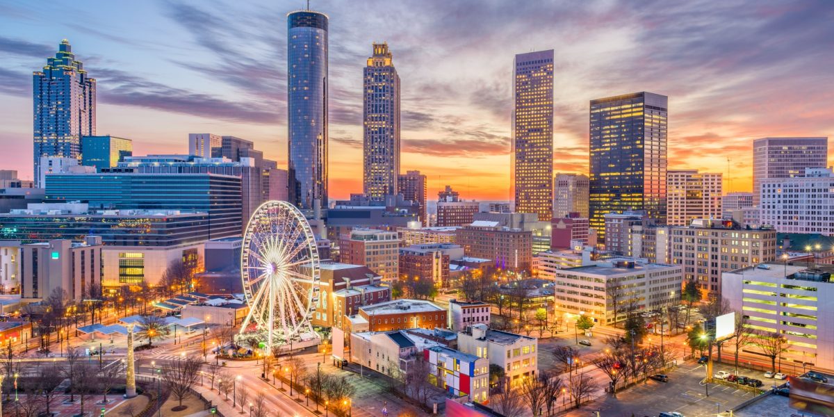 Atlanta, Georgia, USA downtown skyline.