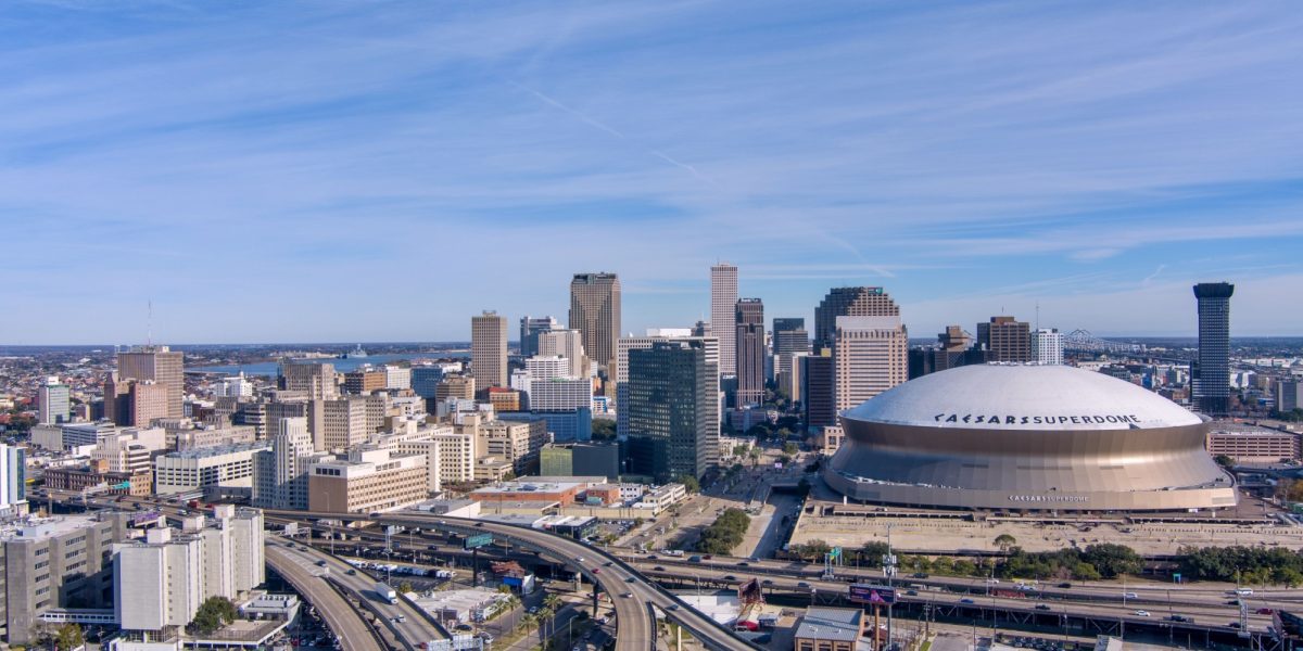 Downtown New Orleans and the Superdome